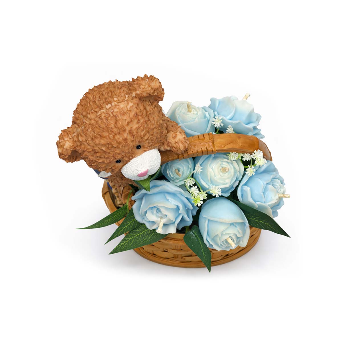 Candle & Melt Bouquet - Baby Blue Bear