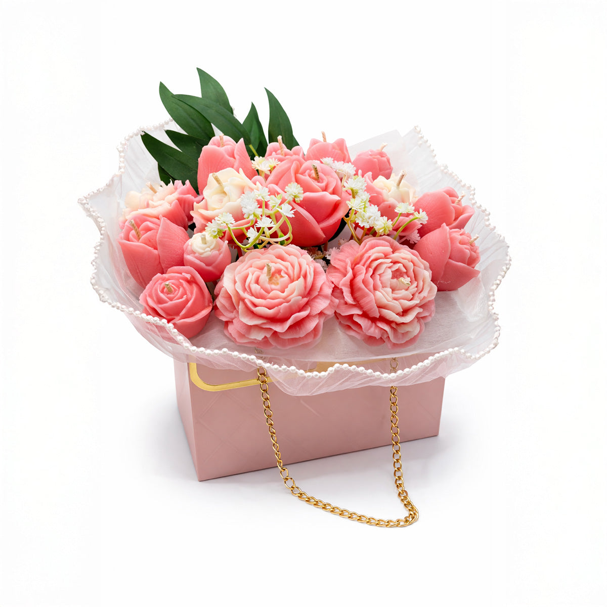 Candle & Melt Bouquet - Champagne & Strawberries