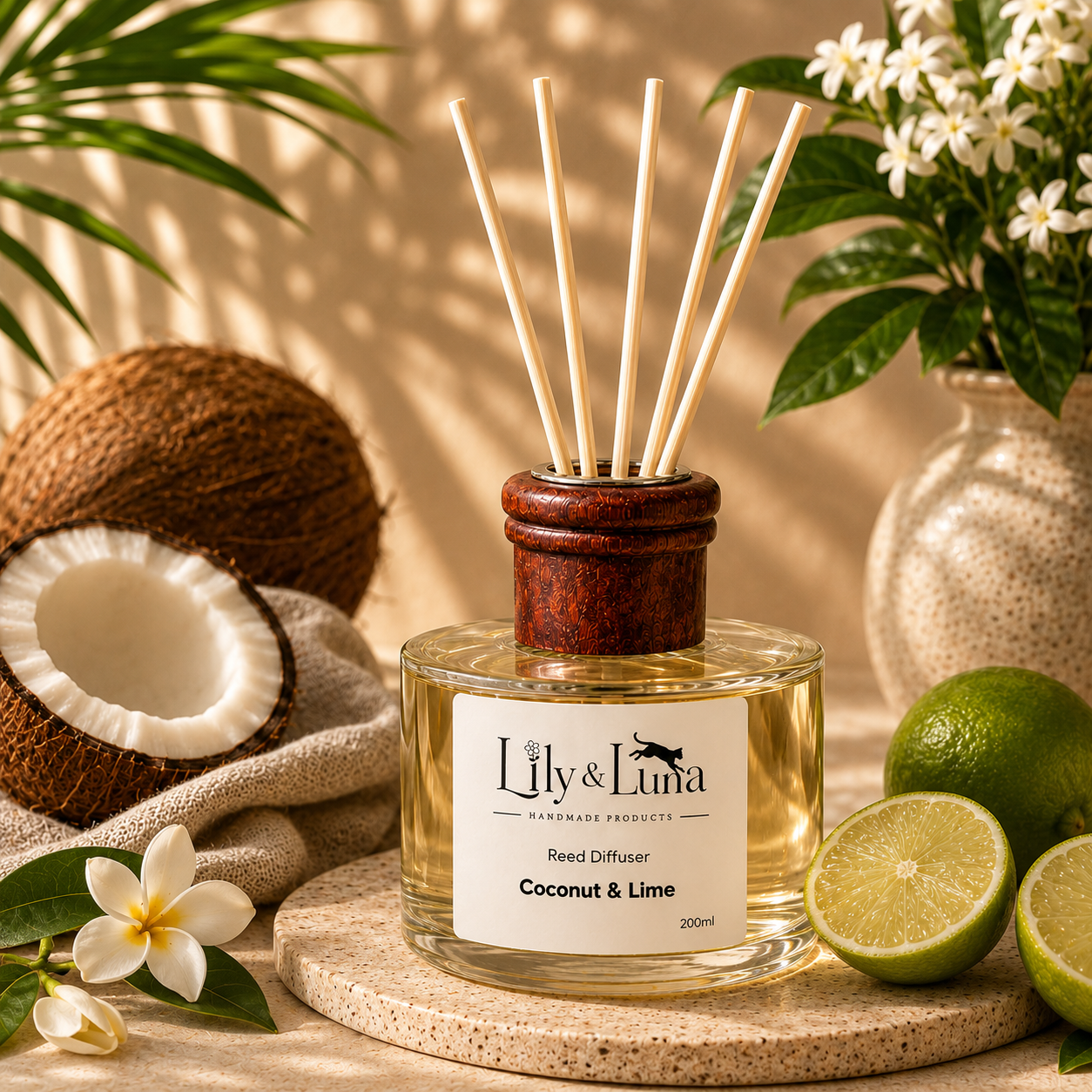 Reed Diffuser - Coconut & Lime (200ml)