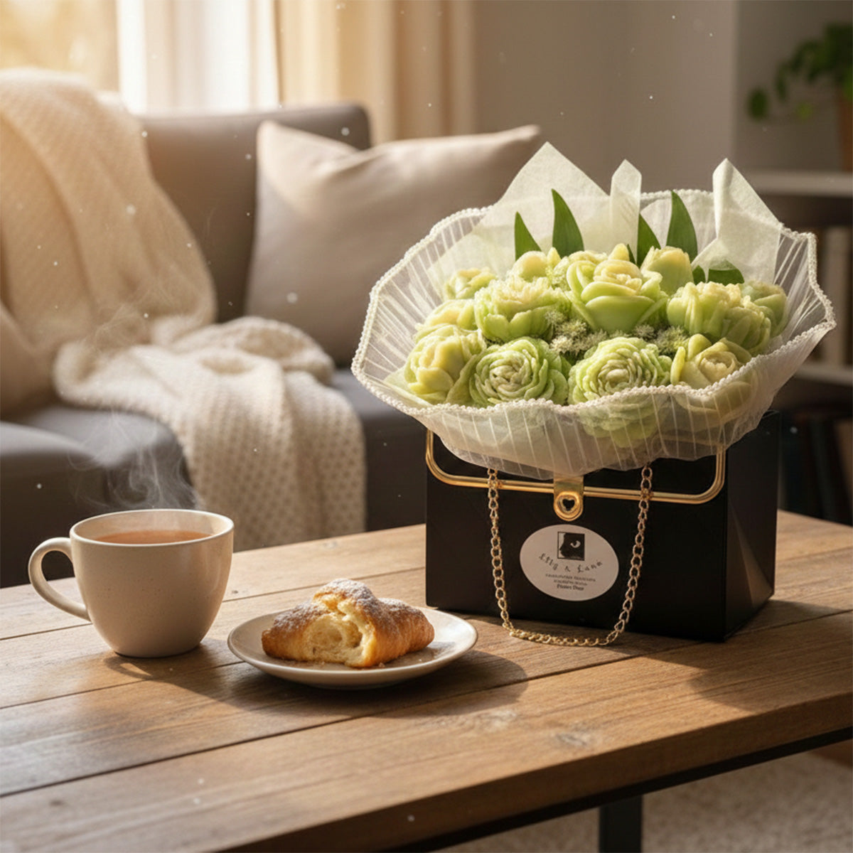 Soap Flower Bouquet - French Pear