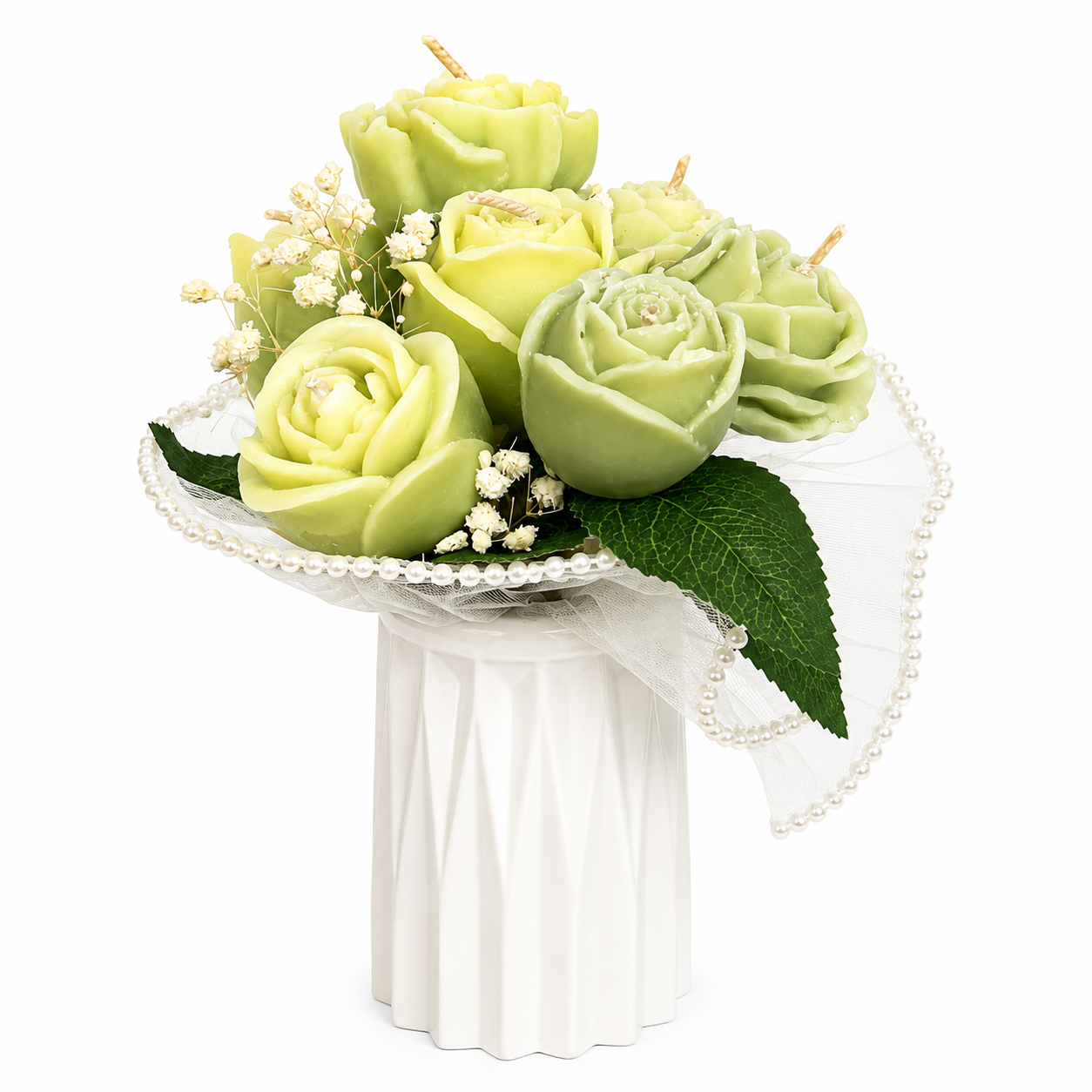 Small Candle & Melt Flower Bouquets