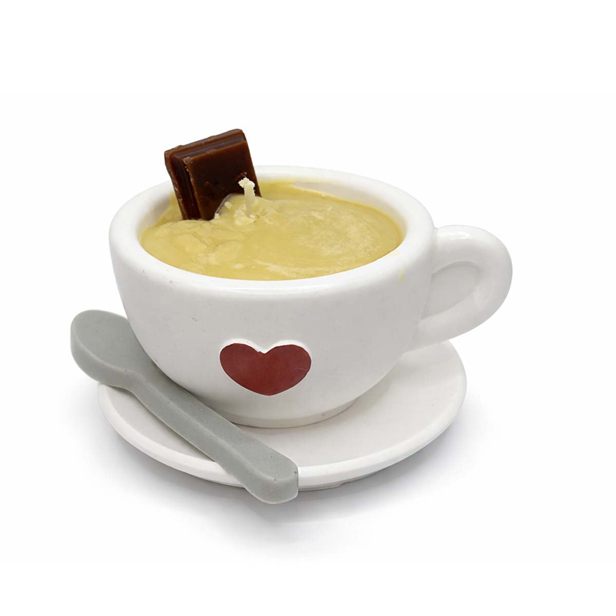 Mocha in Coffee Cup & Resin Tea Spoon Candle