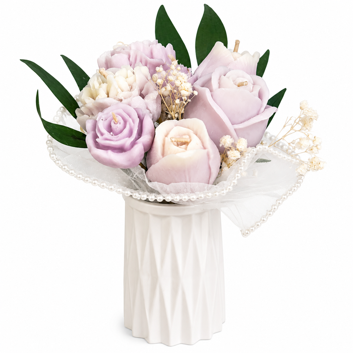 Small Candle & Melt Flower Bouquets