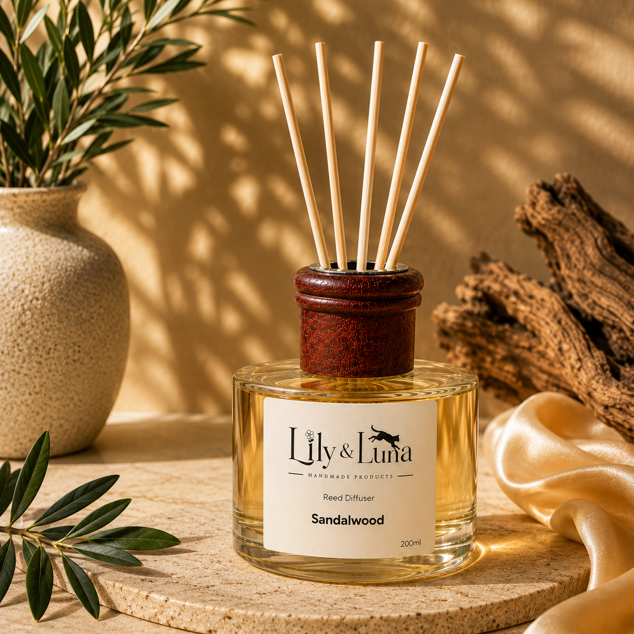 Reed Diffuser - Sandalwood (200ml)