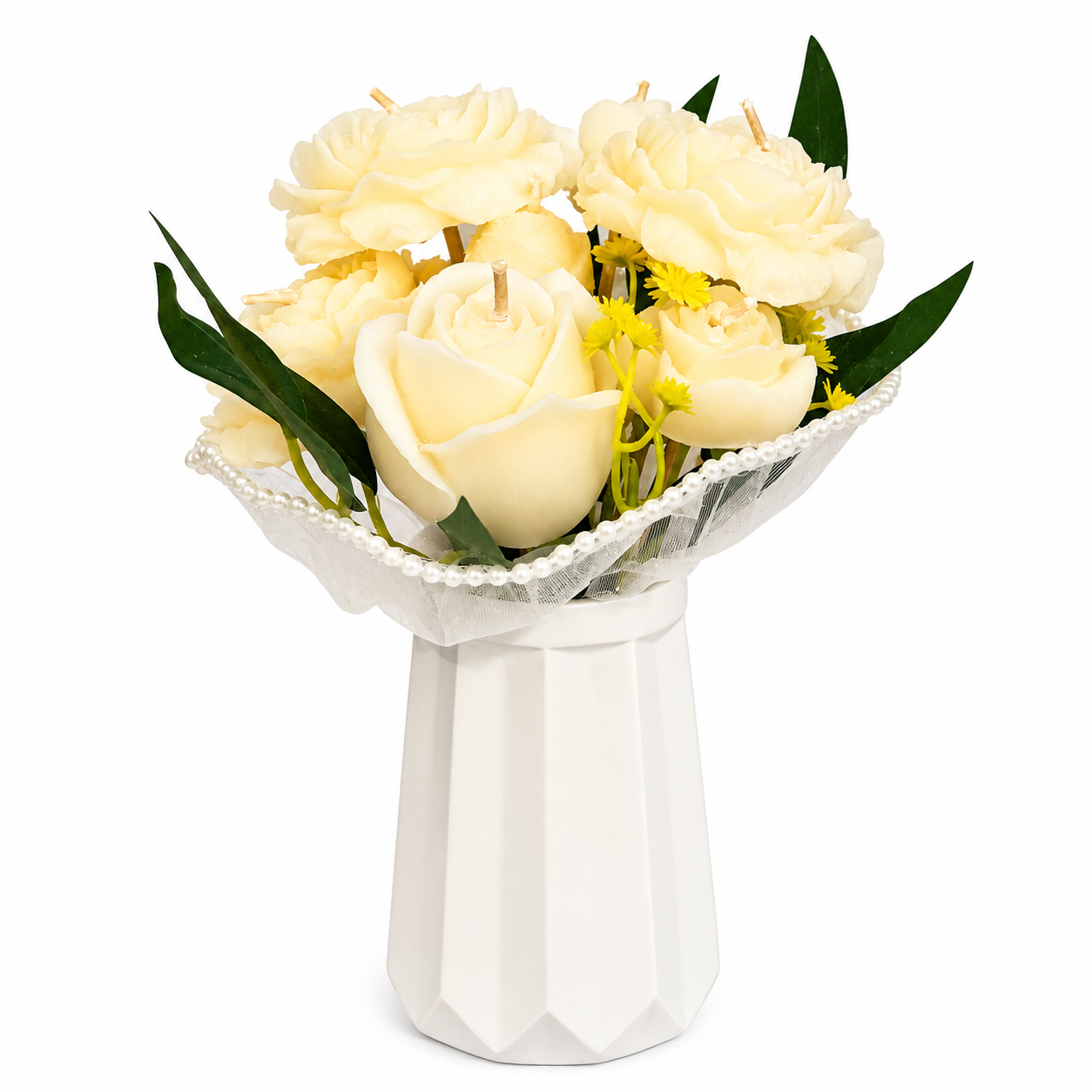 Small Candle & Melt Flower Bouquets