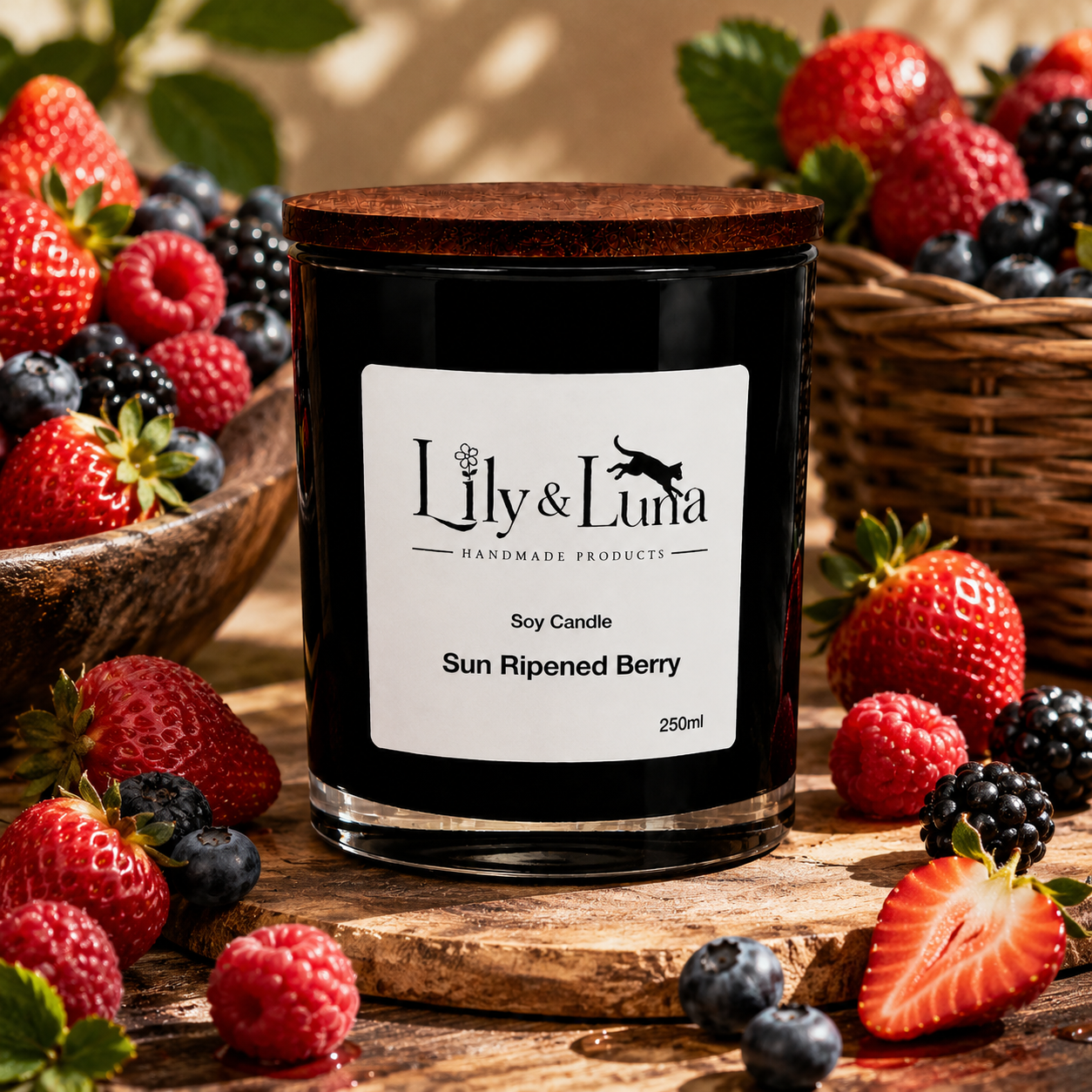 Soy Candle - Sun Ripened Berry (250g)