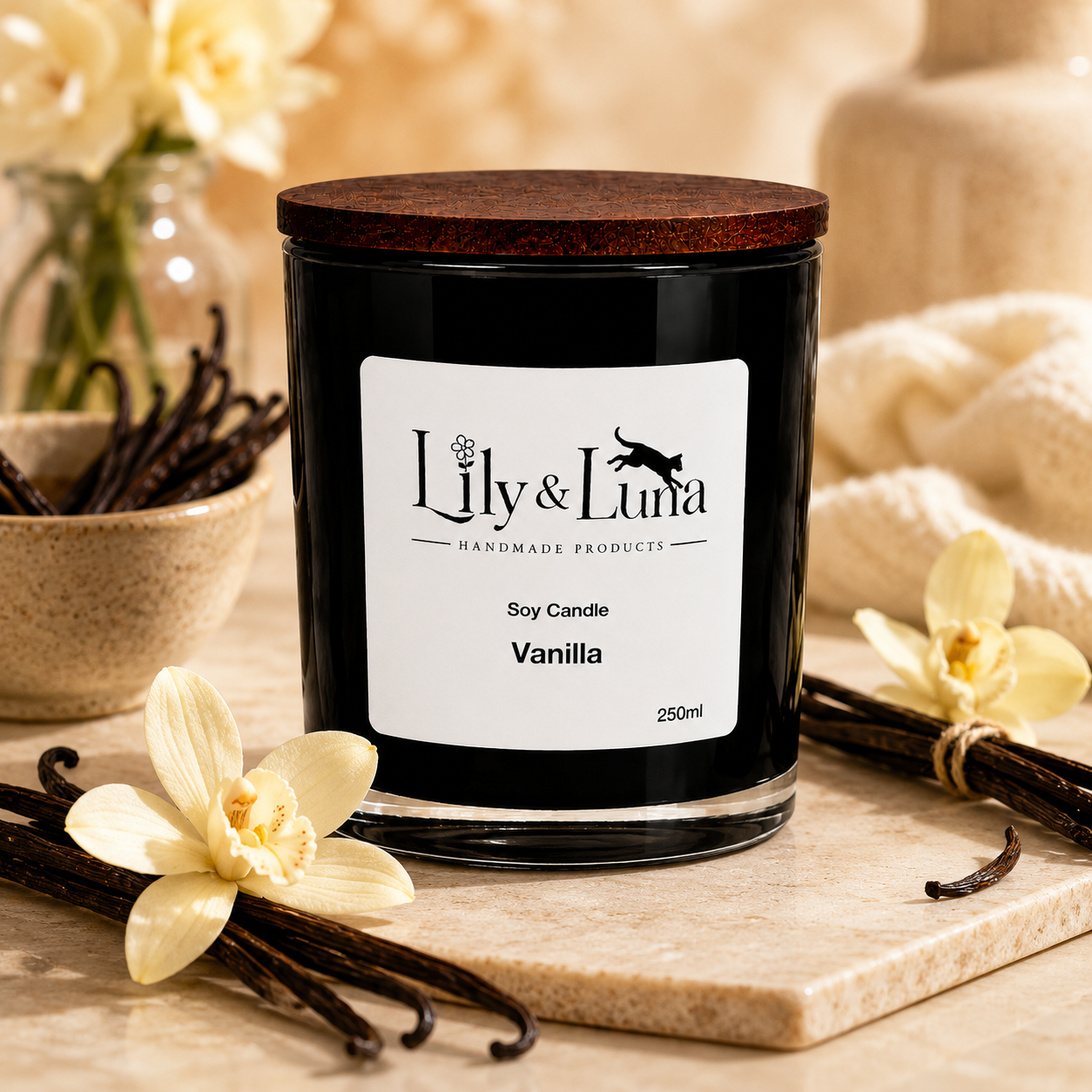 Soy Candle - Vanilla (250g)