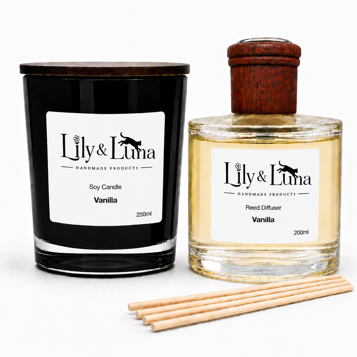 Soy Candle & Reed Diffuser Duo - Vanilla