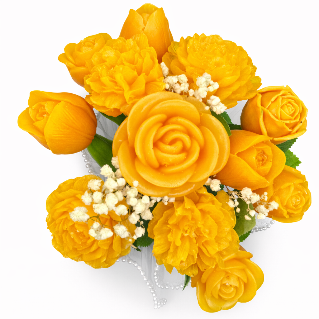 Handmade Resin Flowers with Epoxy Vase - Medium