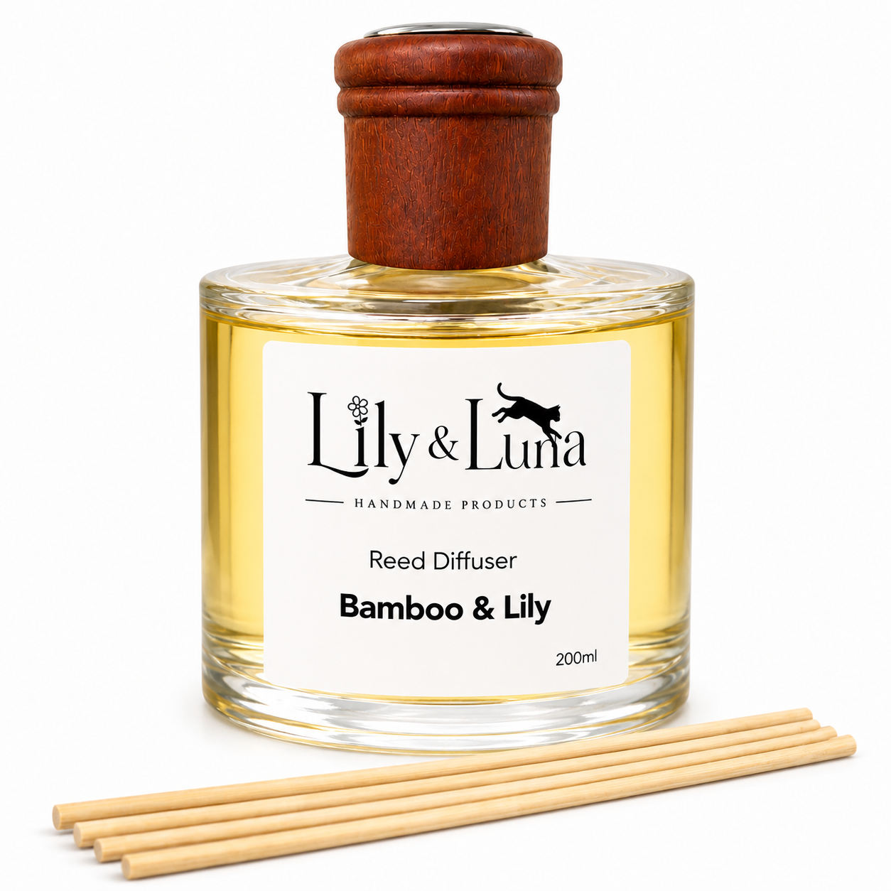 Reed Diffuser - Bamboo & Lily (200ml)