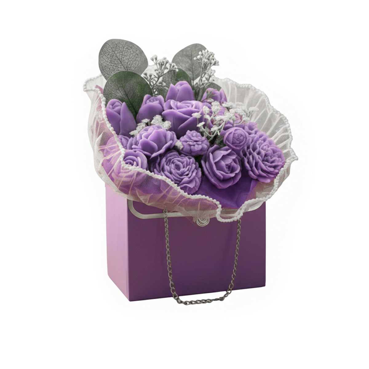 Soap Flower Bouquet - Black Raspberry & Vanilla