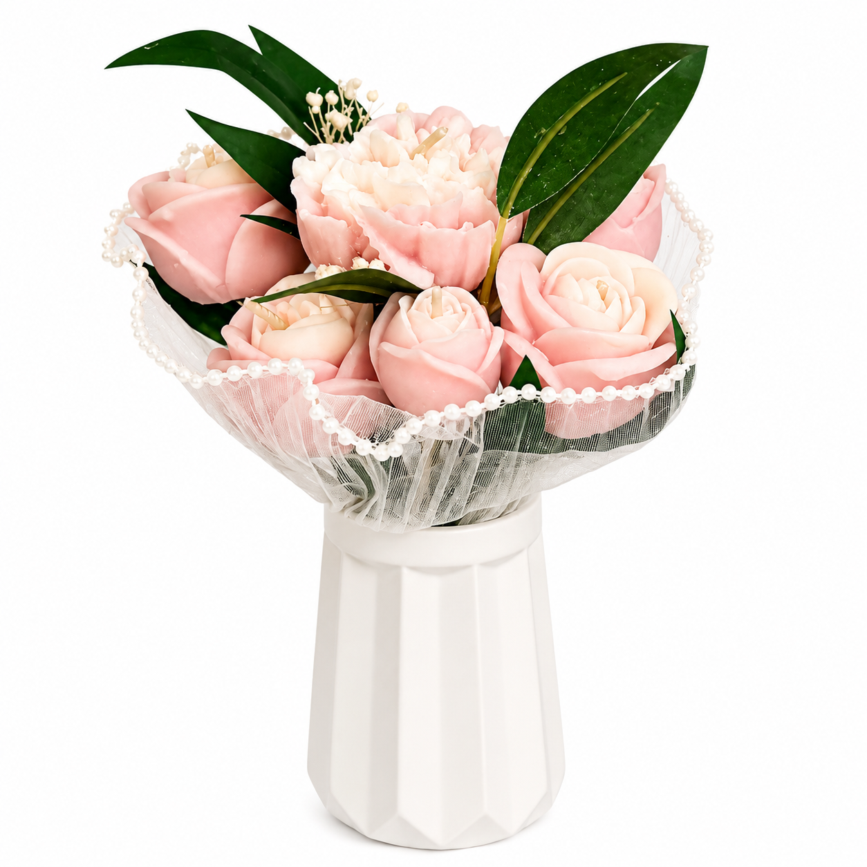 Small Candle & Melt Flower Bouquets