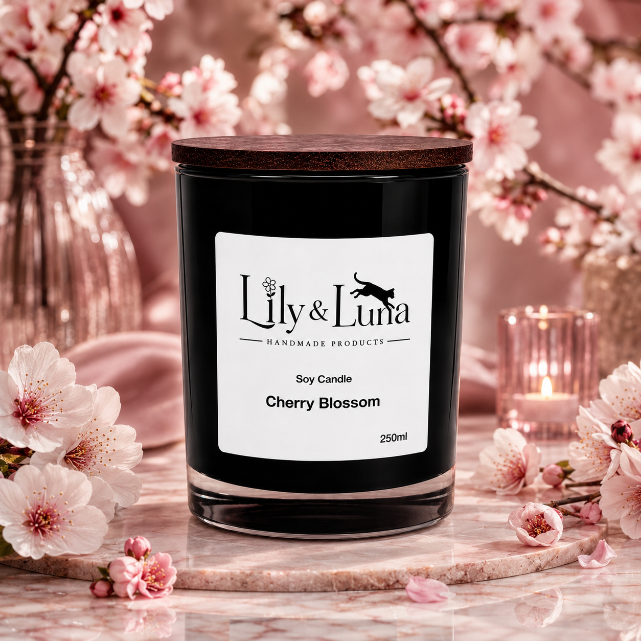 Soy Candle - Cherry Blossom (250g)