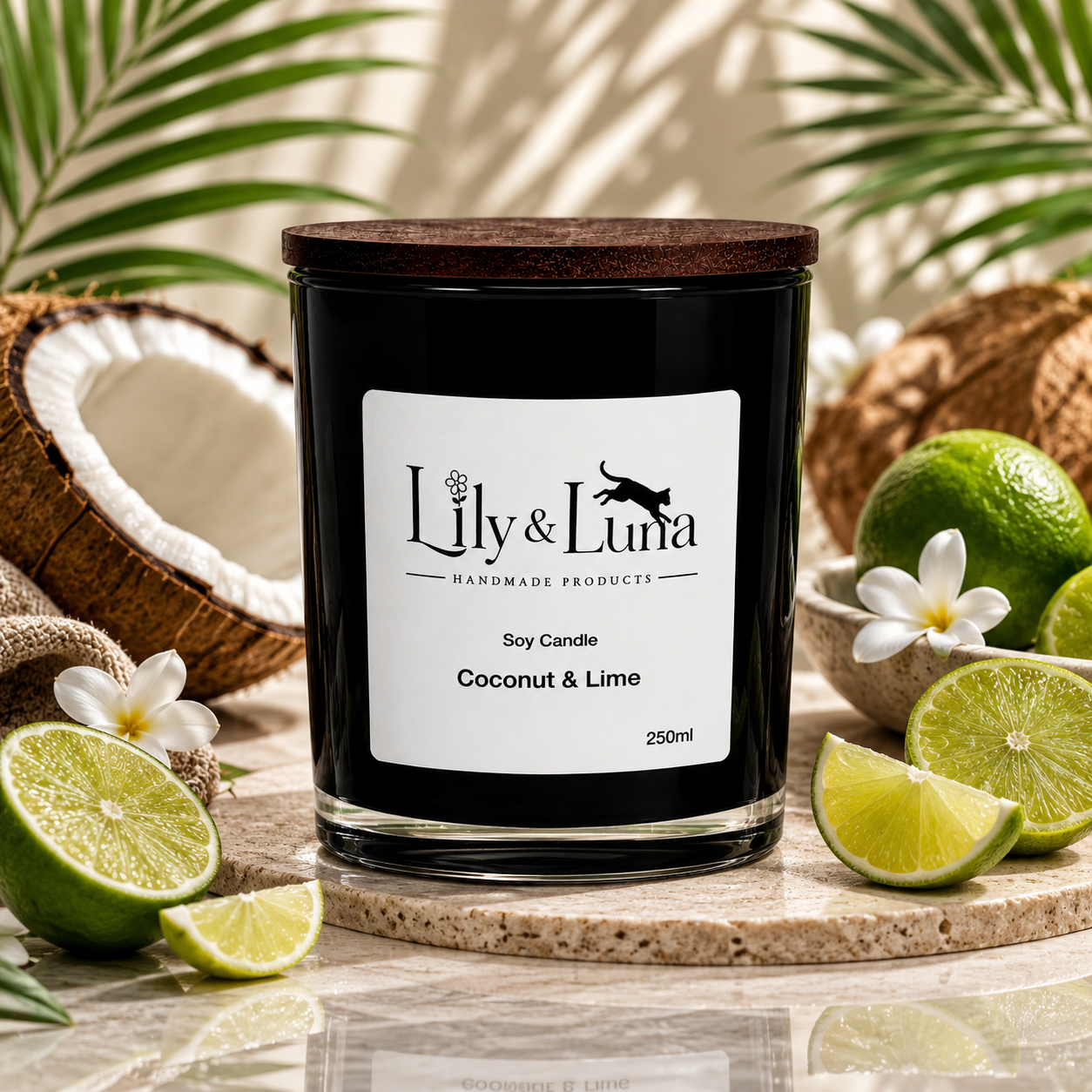 Soy Candle - Coconut & Lime (250g)