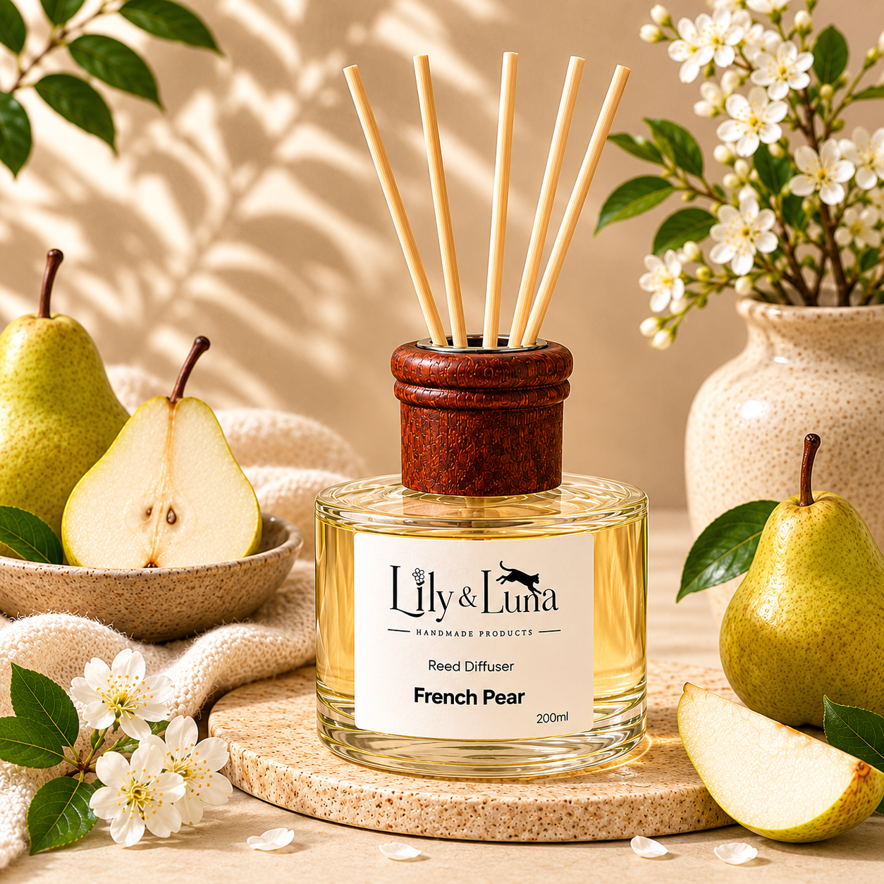 Reed Diffuser - French Pear (200ml)