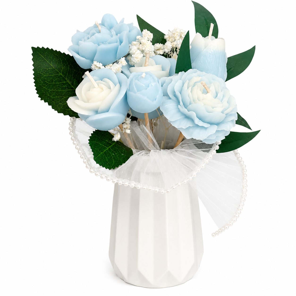 Small Candle & Melt Flower Bouquets