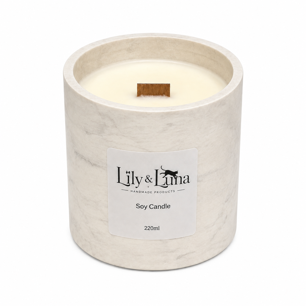 Soy Candle - Handcrafted Eco Resin Soy Candle (220ml)