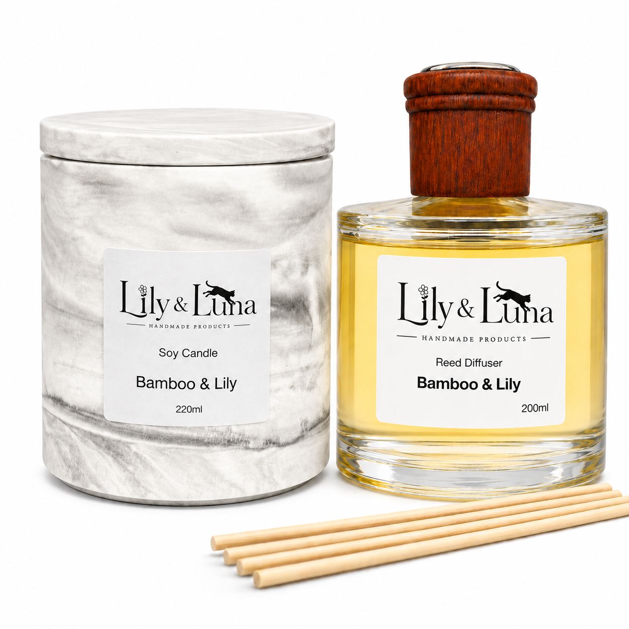 Soy Candle & Reed Diffuser Gift Set