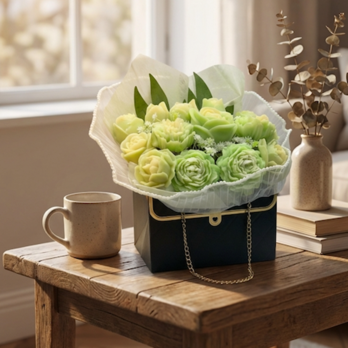 Soap Flower Bouquet - French Pear